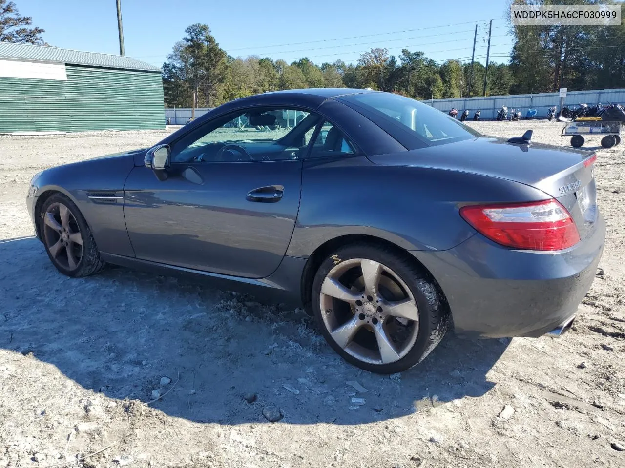 2012 Mercedes-Benz Slk 350 VIN: WDDPK5HA6CF030999 Lot: 80748424