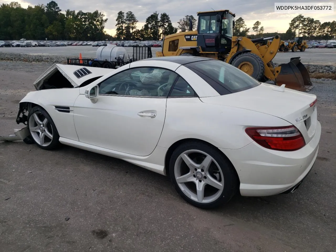 2013 Mercedes-Benz Slk 350 VIN: WDDPK5HA3DF053772 Lot: 75573184