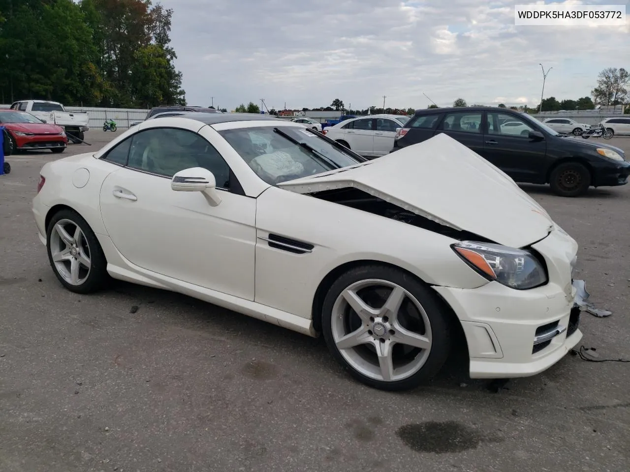 2013 Mercedes-Benz Slk 350 VIN: WDDPK5HA3DF053772 Lot: 75573184