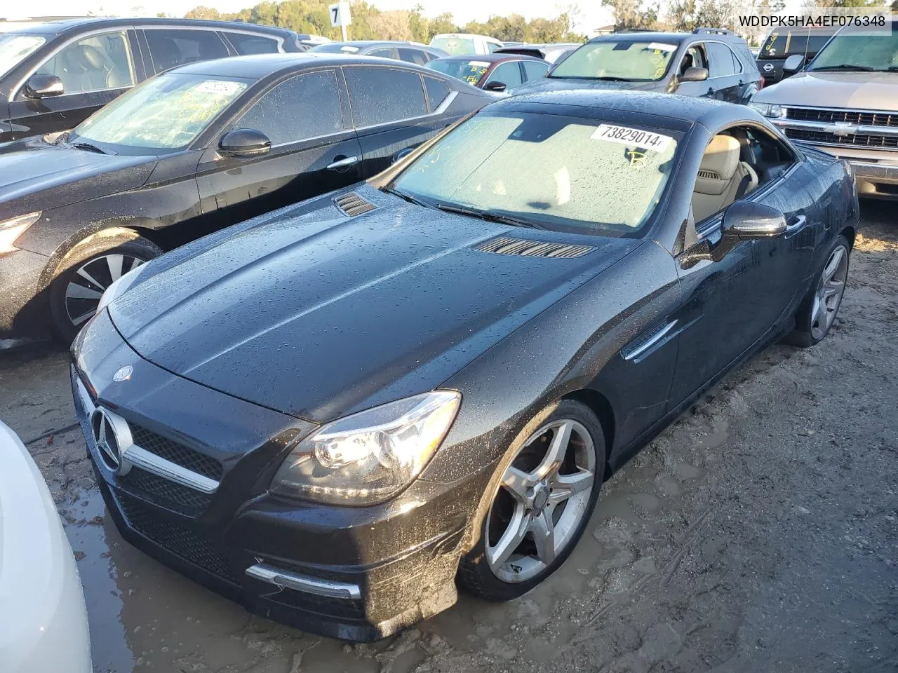 2014 Mercedes-Benz Slk 350 VIN: WDDPK5HA4EF076348 Lot: 73829014