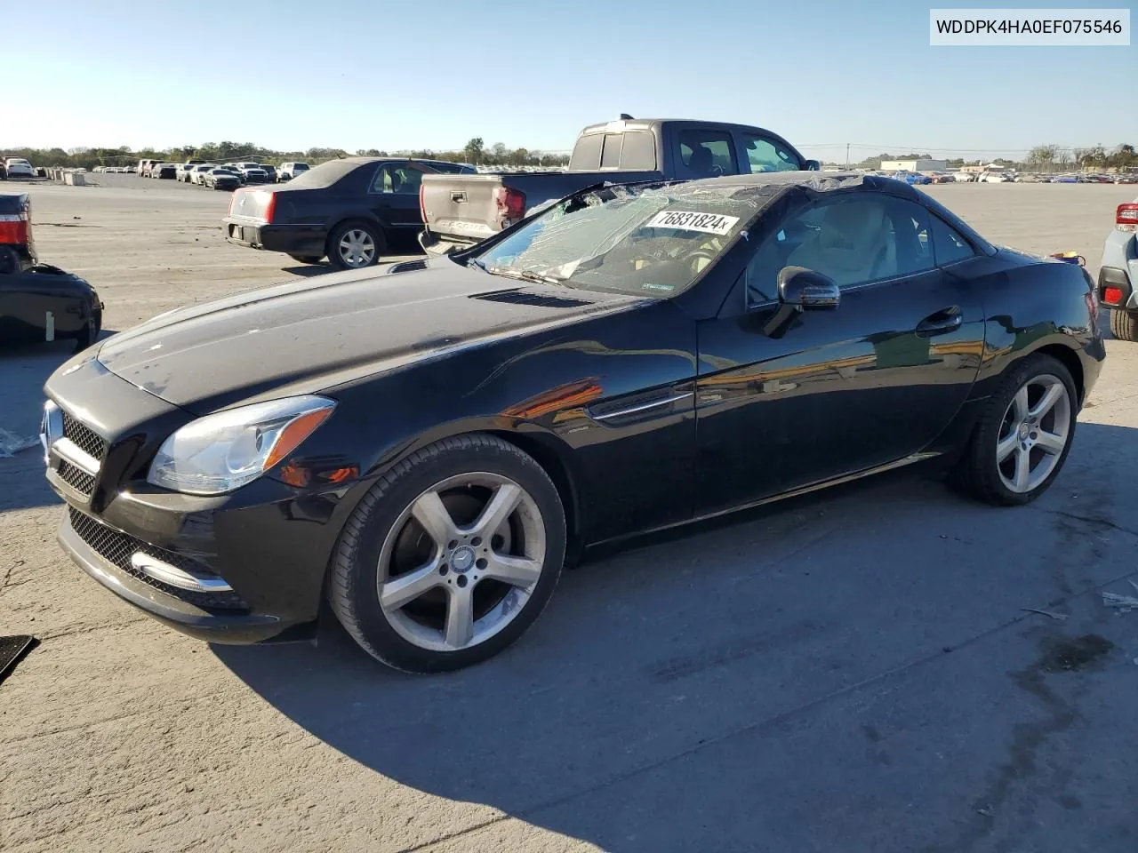 2014 Mercedes-Benz Slk 250 VIN: WDDPK4HA0EF075546 Lot: 76831824