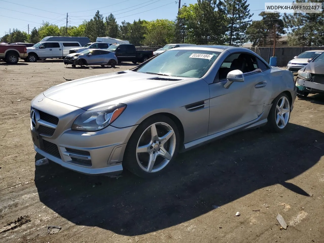 2015 Mercedes-Benz Slk 250 VIN: WDDPK4HA9FF102437 Lot: 55301104