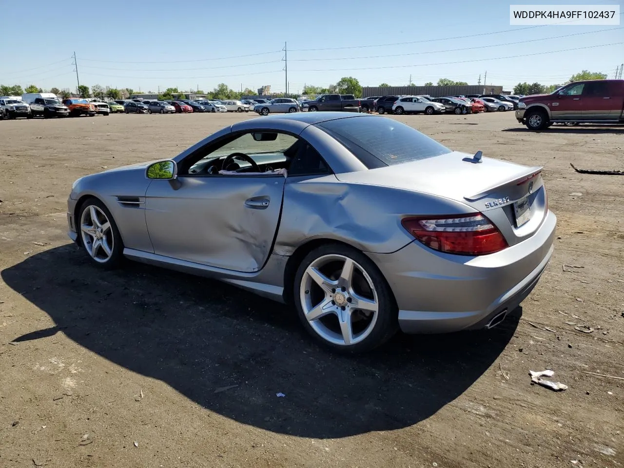 2015 Mercedes-Benz Slk 250 VIN: WDDPK4HA9FF102437 Lot: 55301104