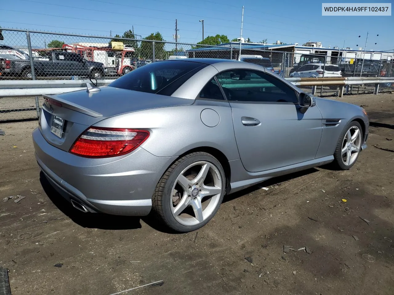 2015 Mercedes-Benz Slk 250 VIN: WDDPK4HA9FF102437 Lot: 55301104