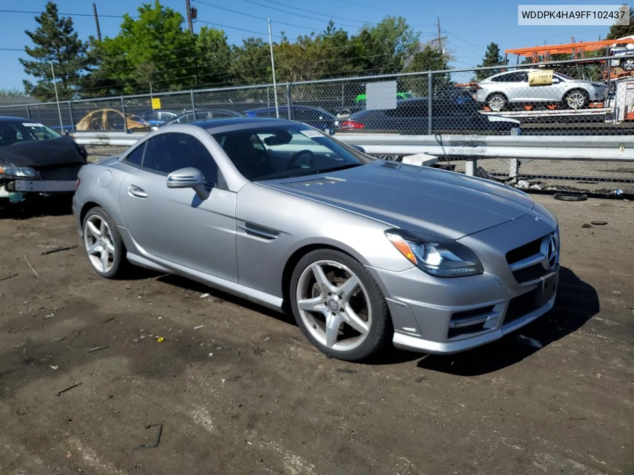 2015 Mercedes-Benz Slk 250 VIN: WDDPK4HA9FF102437 Lot: 55301104