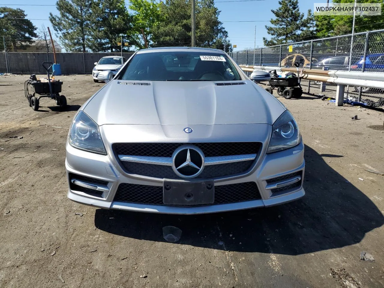 2015 Mercedes-Benz Slk 250 VIN: WDDPK4HA9FF102437 Lot: 55301104