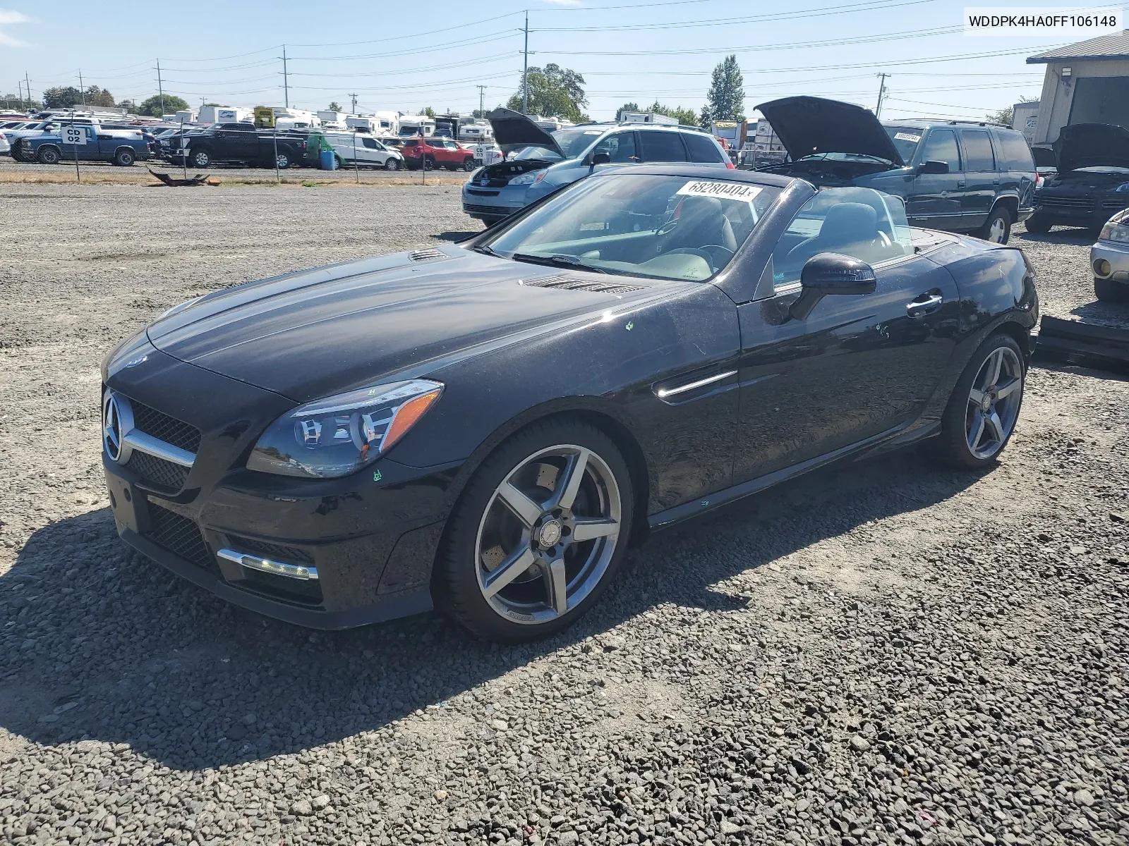 2015 Mercedes-Benz Slk 250 VIN: WDDPK4HA0FF106148 Lot: 68280404