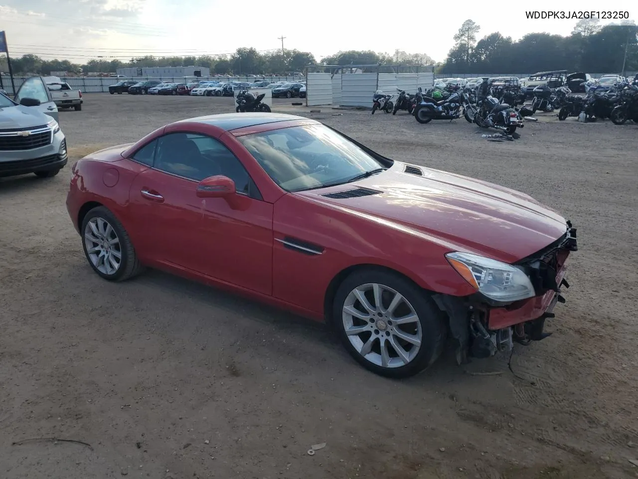 2016 Mercedes-Benz Slk 300 VIN: WDDPK3JA2GF123250 Lot: 70023394