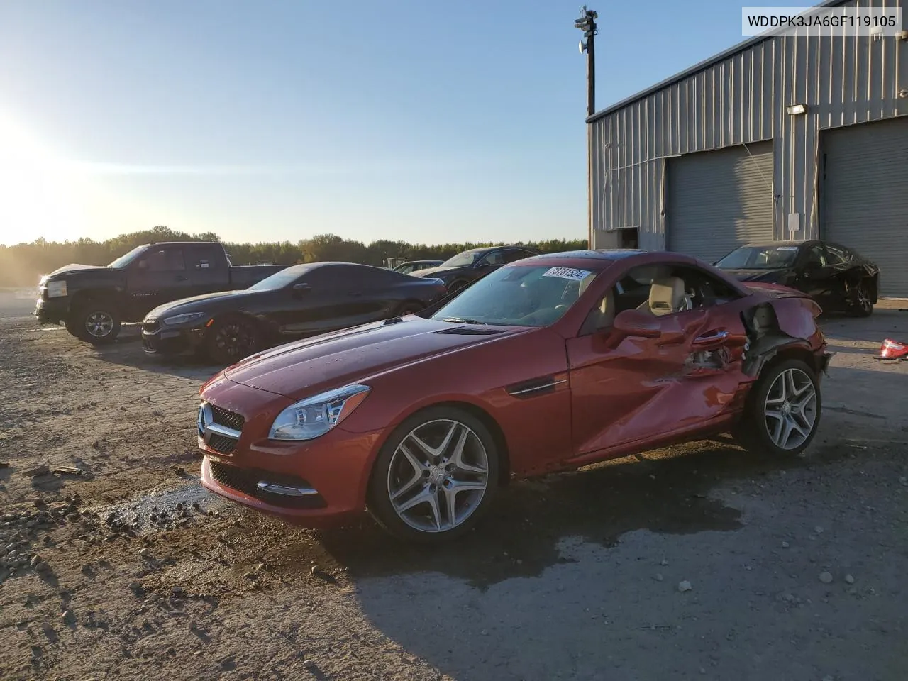 2016 Mercedes-Benz Slk 300 VIN: WDDPK3JA6GF119105 Lot: 73781524