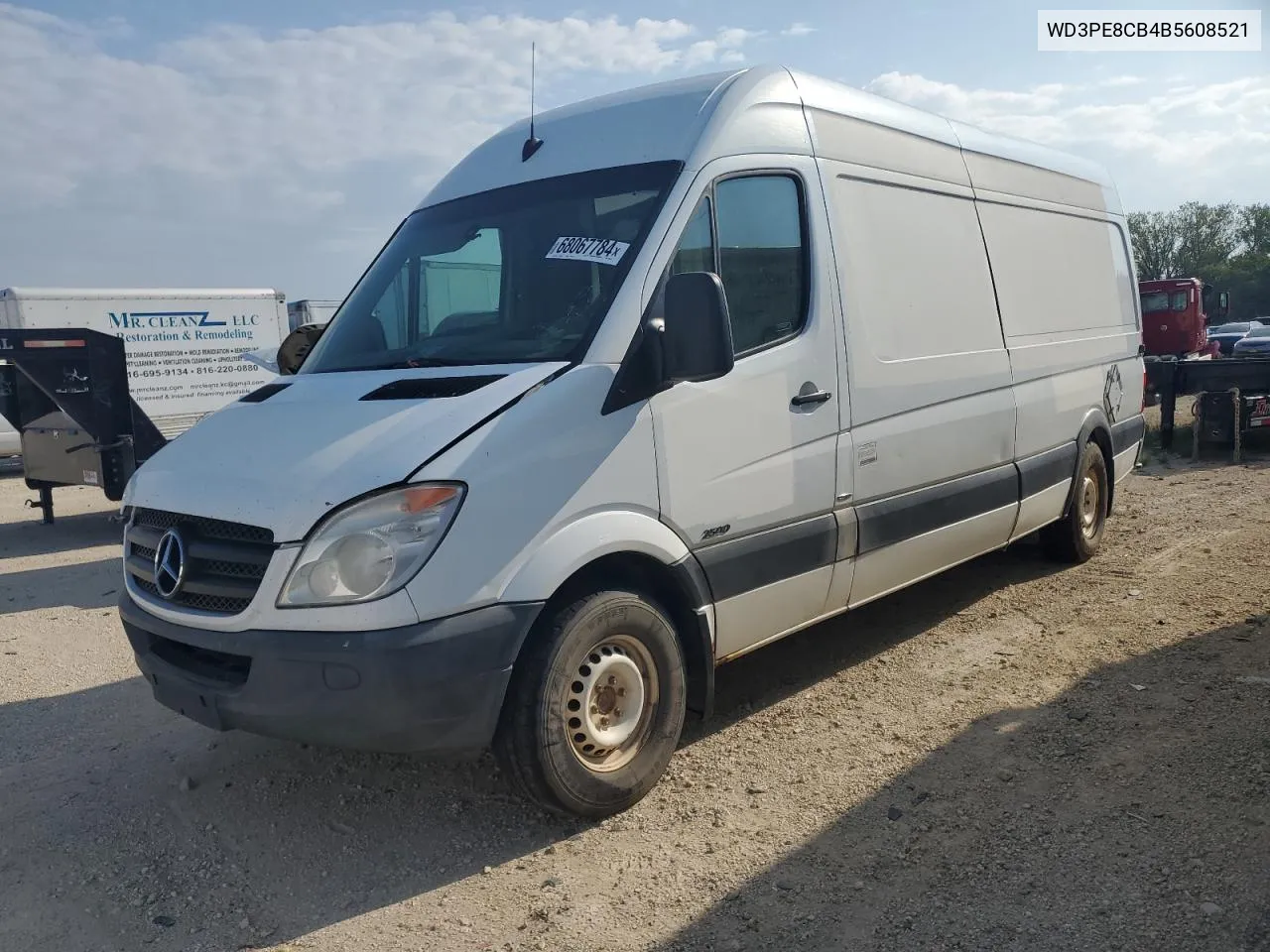 2011 Mercedes-Benz Sprinter 2500 VIN: WD3PE8CB4B5608521 Lot: 68067784