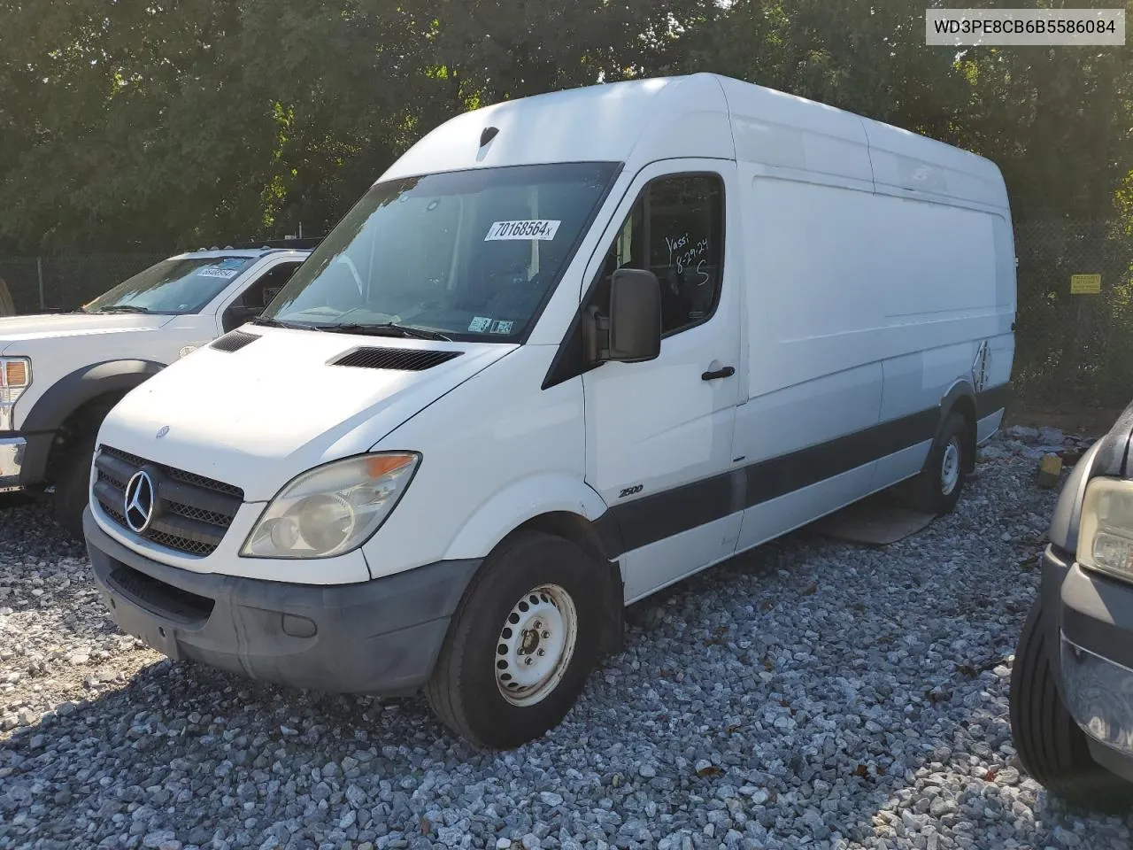 2011 Mercedes-Benz Sprinter 2500 VIN: WD3PE8CB6B5586084 Lot: 70168564