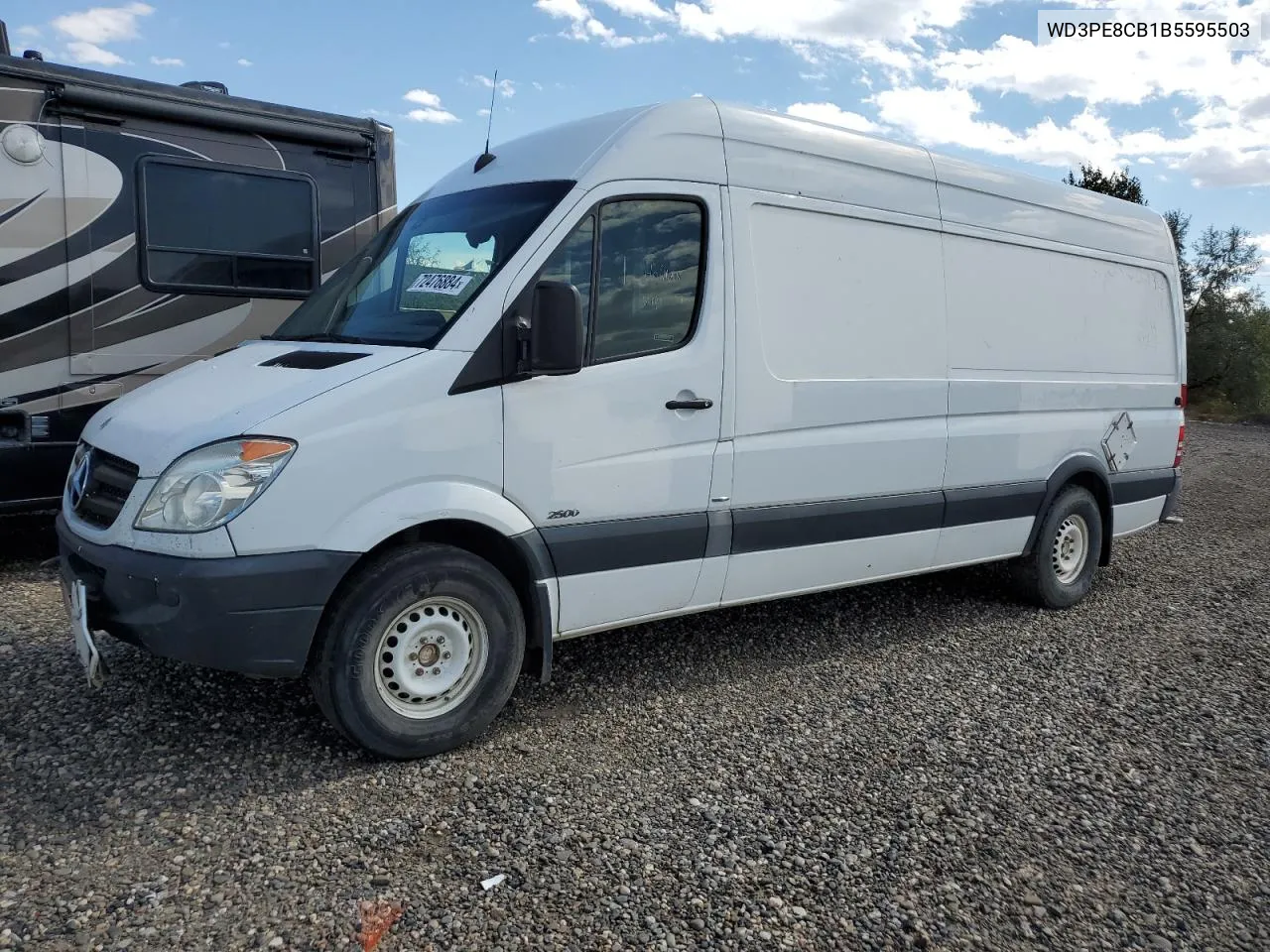 2011 Mercedes-Benz Sprinter 2500 VIN: WD3PE8CB1B5595503 Lot: 72476884