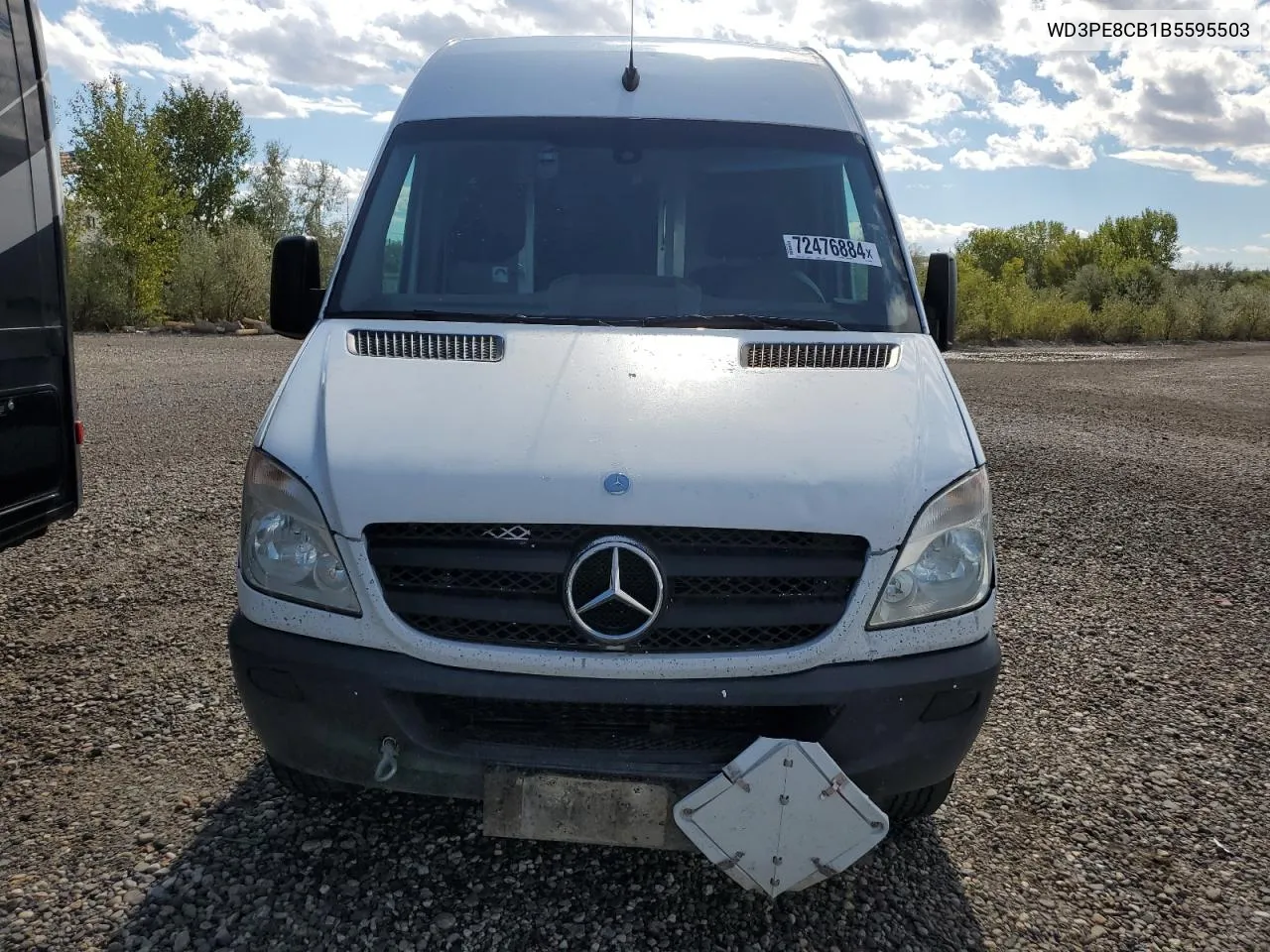 2011 Mercedes-Benz Sprinter 2500 VIN: WD3PE8CB1B5595503 Lot: 72476884