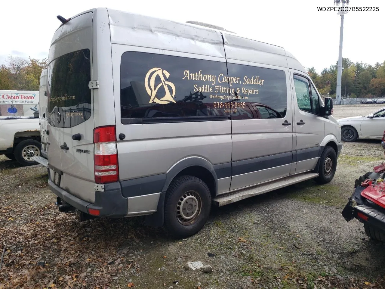 2011 Mercedes-Benz Sprinter 2500 VIN: WDZPE7CC7B5522225 Lot: 73393364