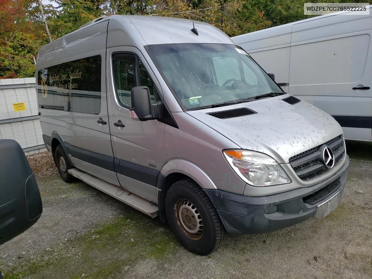 2011 Mercedes-Benz Sprinter 2500 VIN: WDZPE7CC7B5522225 Lot: 73393364