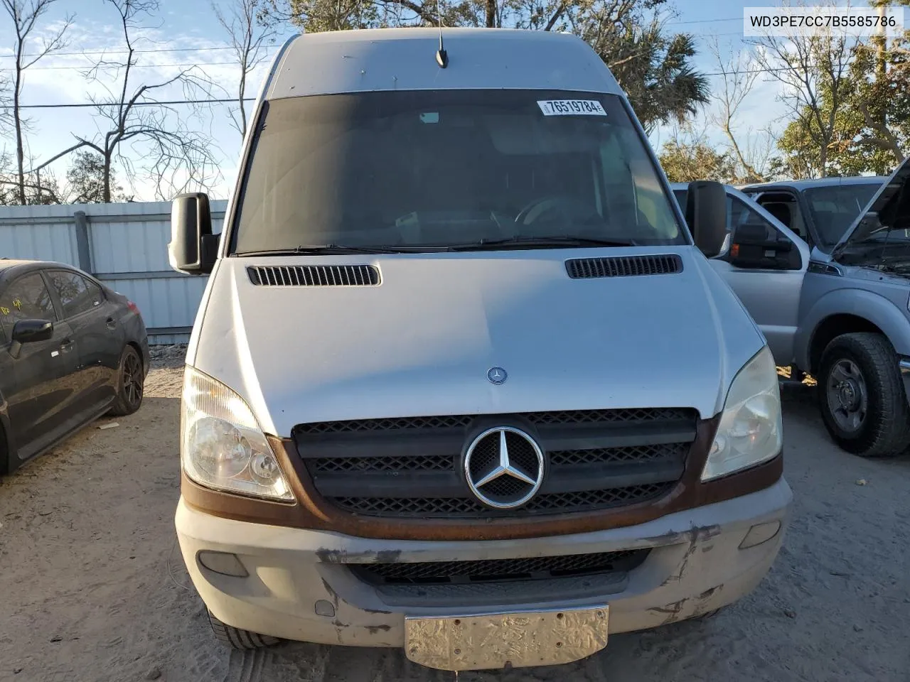 2011 Mercedes-Benz Sprinter 2500 VIN: WD3PE7CC7B5585786 Lot: 76519784