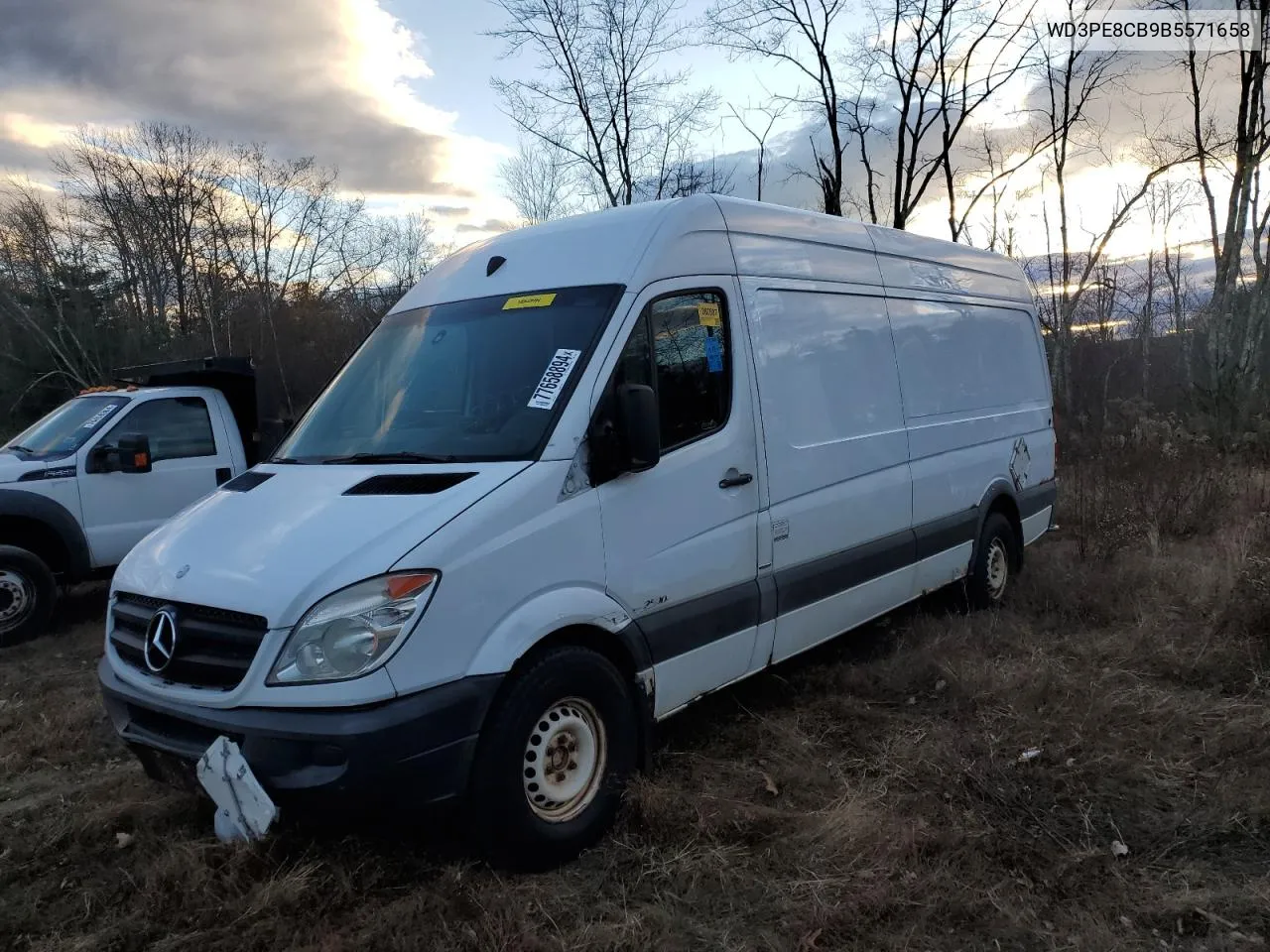 2011 Mercedes-Benz Sprinter 2500 VIN: WD3PE8CB9B5571658 Lot: 77658894