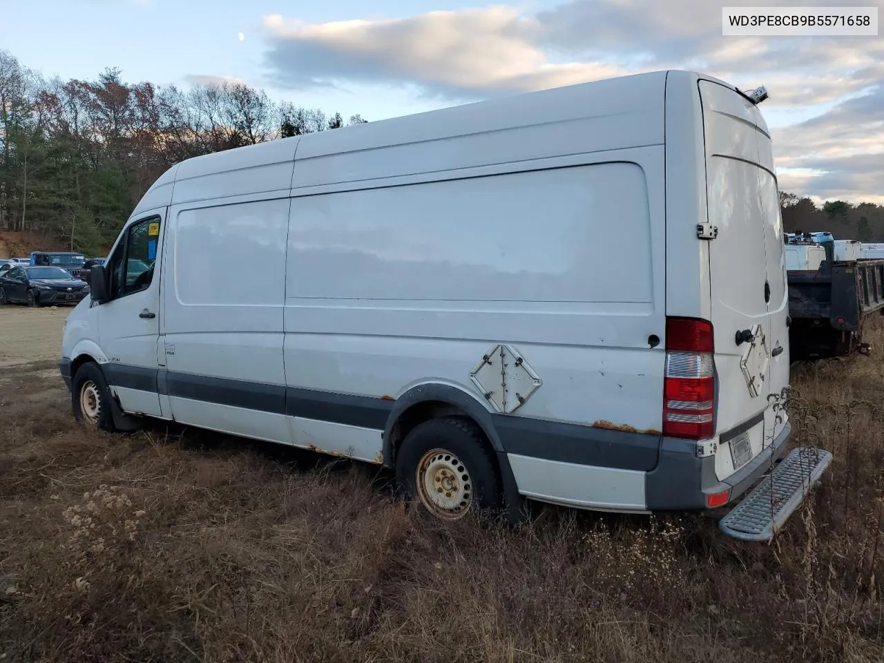 2011 Mercedes-Benz Sprinter 2500 VIN: WD3PE8CB9B5571658 Lot: 77658894