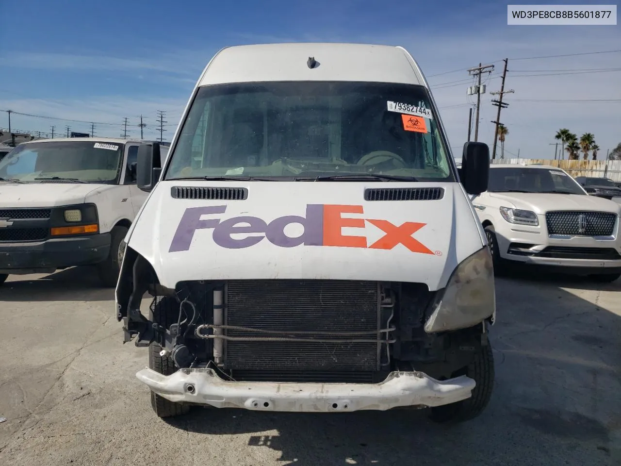 2011 Mercedes-Benz Sprinter 2500 VIN: WD3PE8CB8B5601877 Lot: 79382744