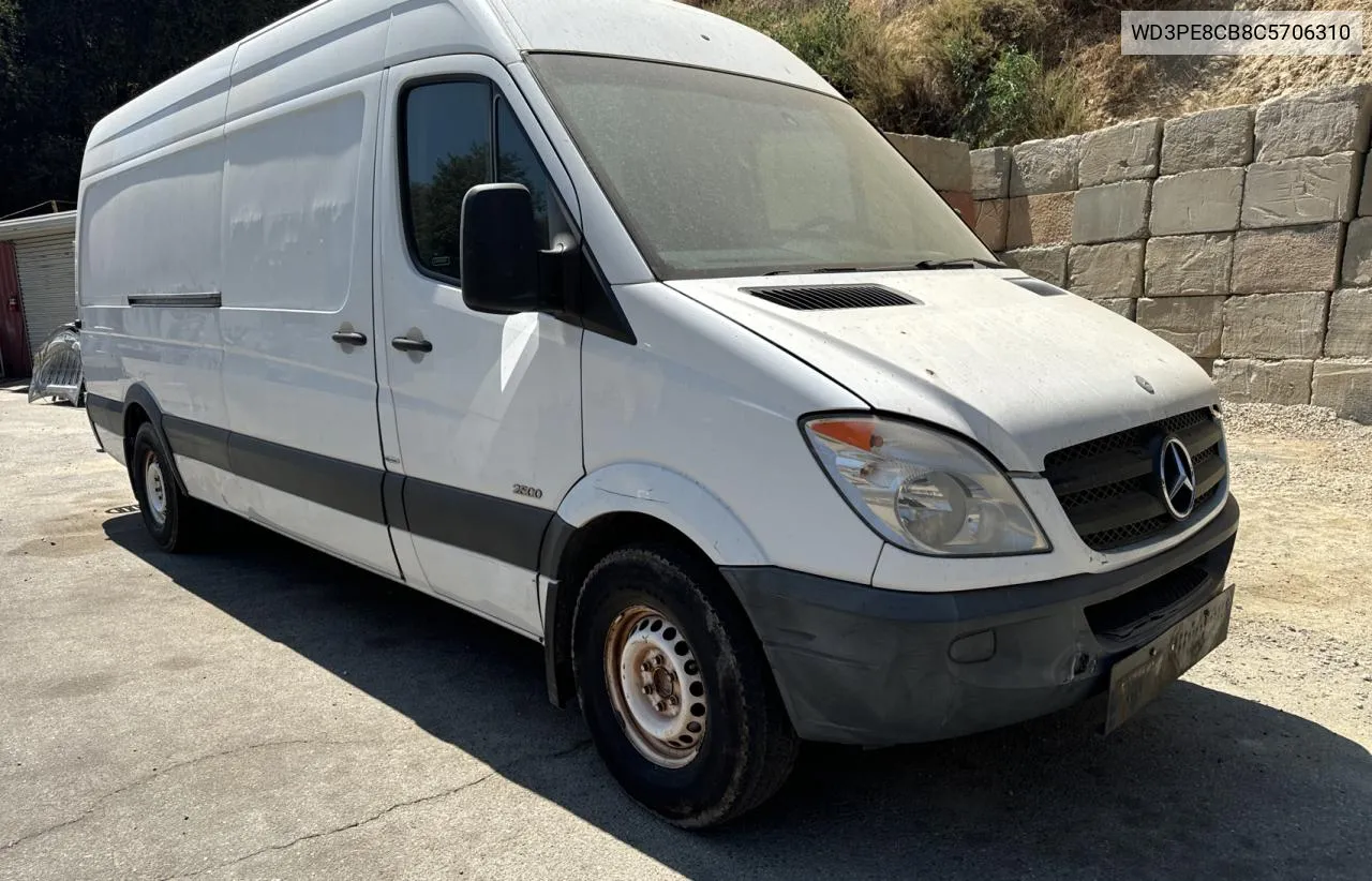 2012 Mercedes-Benz Sprinter 2500 VIN: WD3PE8CB8C5706310 Lot: 69703314