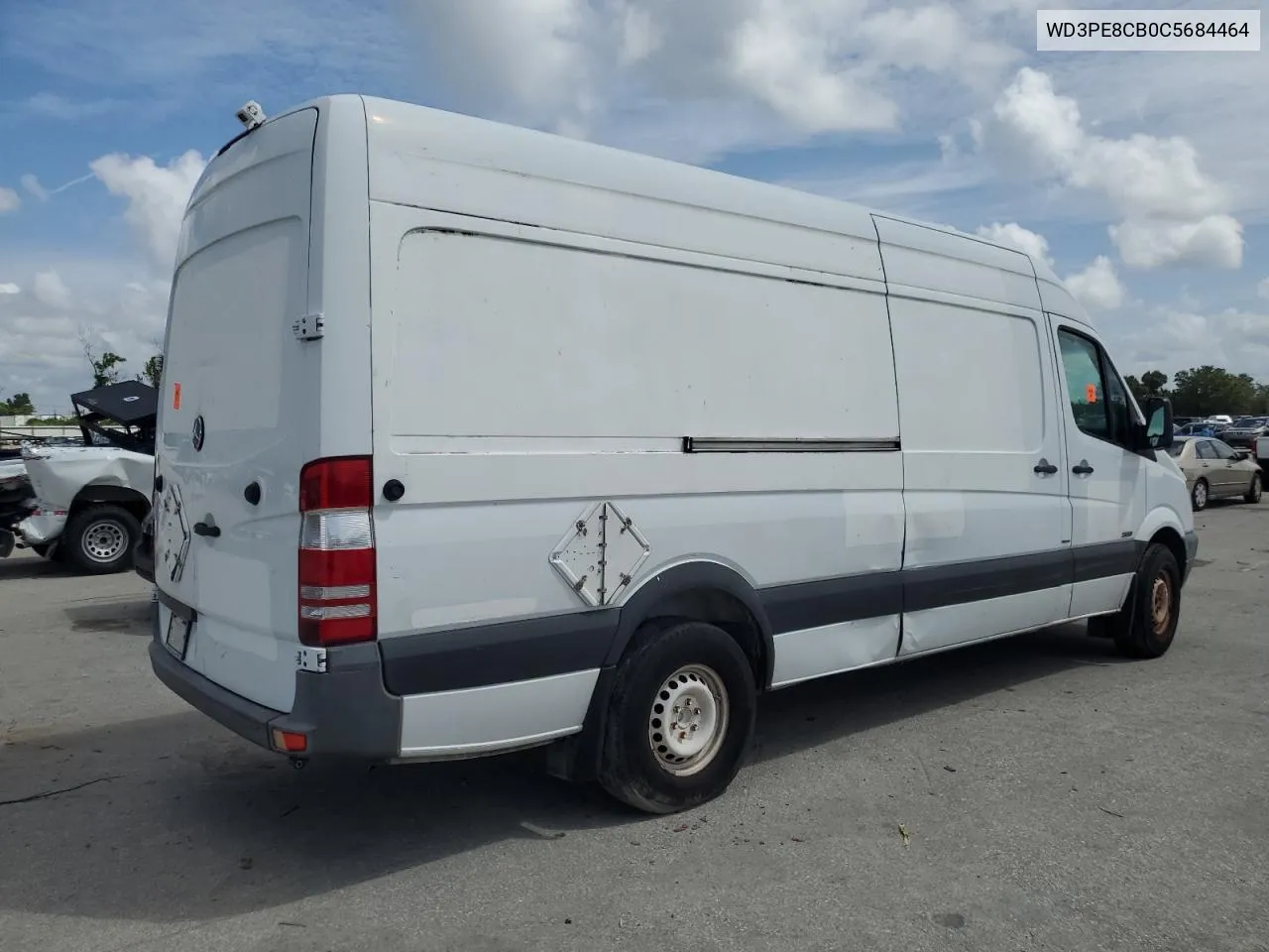 2012 Mercedes-Benz Sprinter 2500 VIN: WD3PE8CB0C5684464 Lot: 70426794