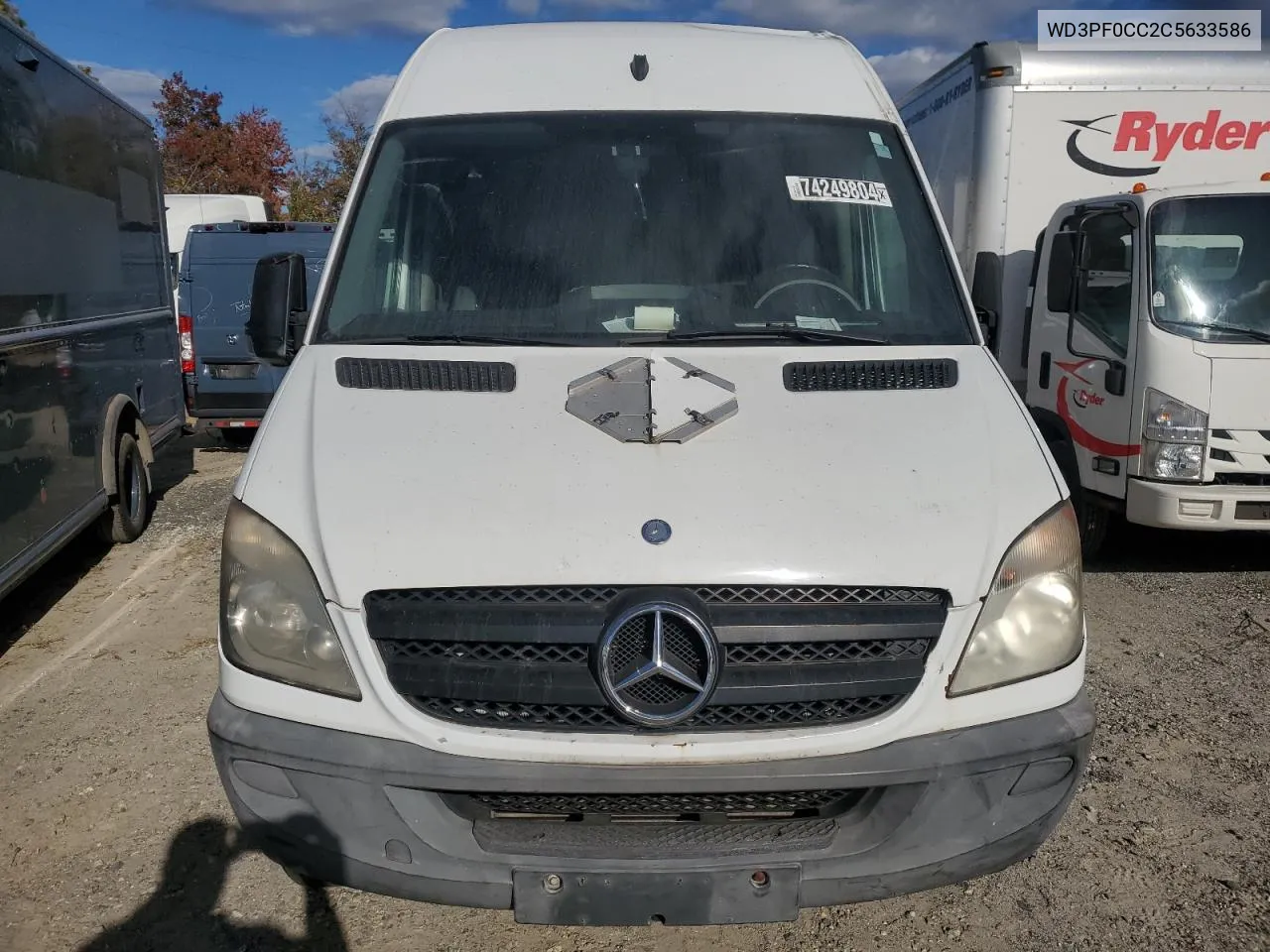 2012 Mercedes-Benz Sprinter 3500 VIN: WD3PF0CC2C5633586 Lot: 74249804