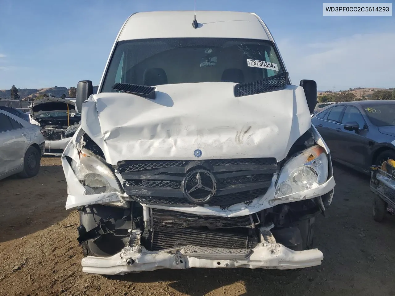 2012 Mercedes-Benz Sprinter 3500 VIN: WD3PF0CC2C5614293 Lot: 78730354