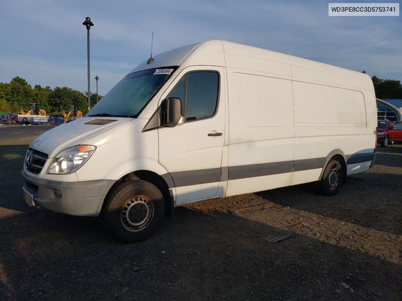 2013 Mercedes-Benz Sprinter 2500 VIN: WD3PE8CC3D5753741 Lot: 72392484