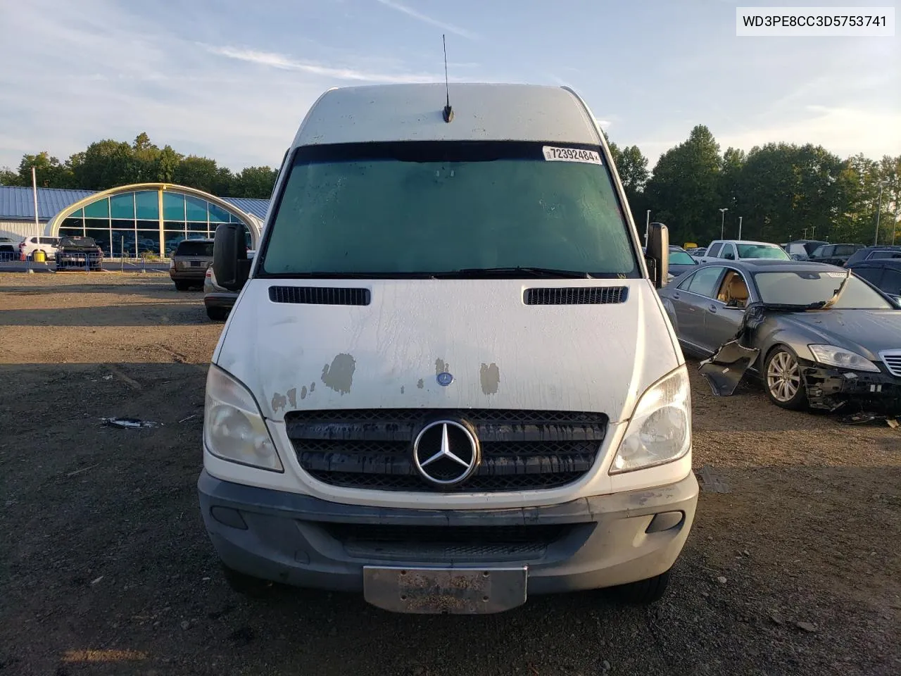 2013 Mercedes-Benz Sprinter 2500 VIN: WD3PE8CC3D5753741 Lot: 72392484