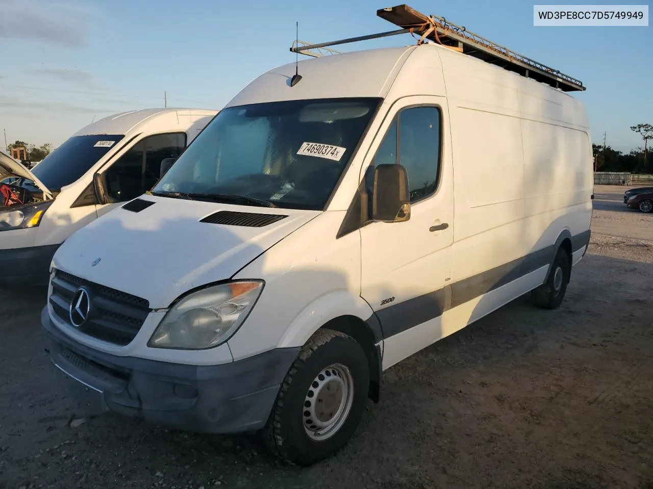 2013 Mercedes-Benz Sprinter 2500 VIN: WD3PE8CC7D5749949 Lot: 74690374