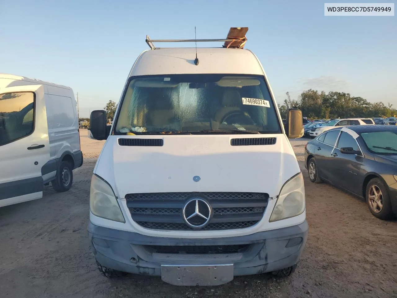 2013 Mercedes-Benz Sprinter 2500 VIN: WD3PE8CC7D5749949 Lot: 74690374