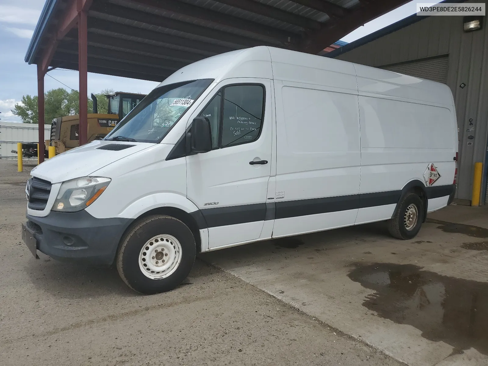 2014 Mercedes-Benz Sprinter 2500 VIN: WD3PE8DE2E5826244 Lot: 56511304