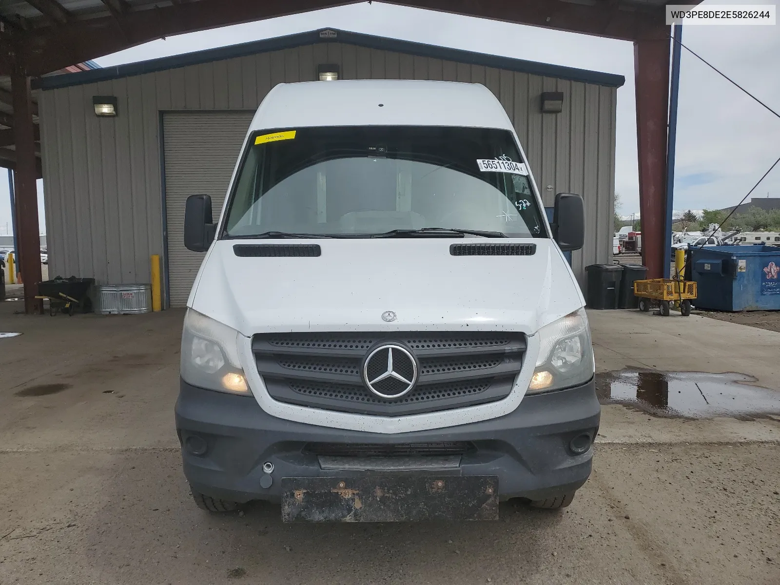 2014 Mercedes-Benz Sprinter 2500 VIN: WD3PE8DE2E5826244 Lot: 56511304