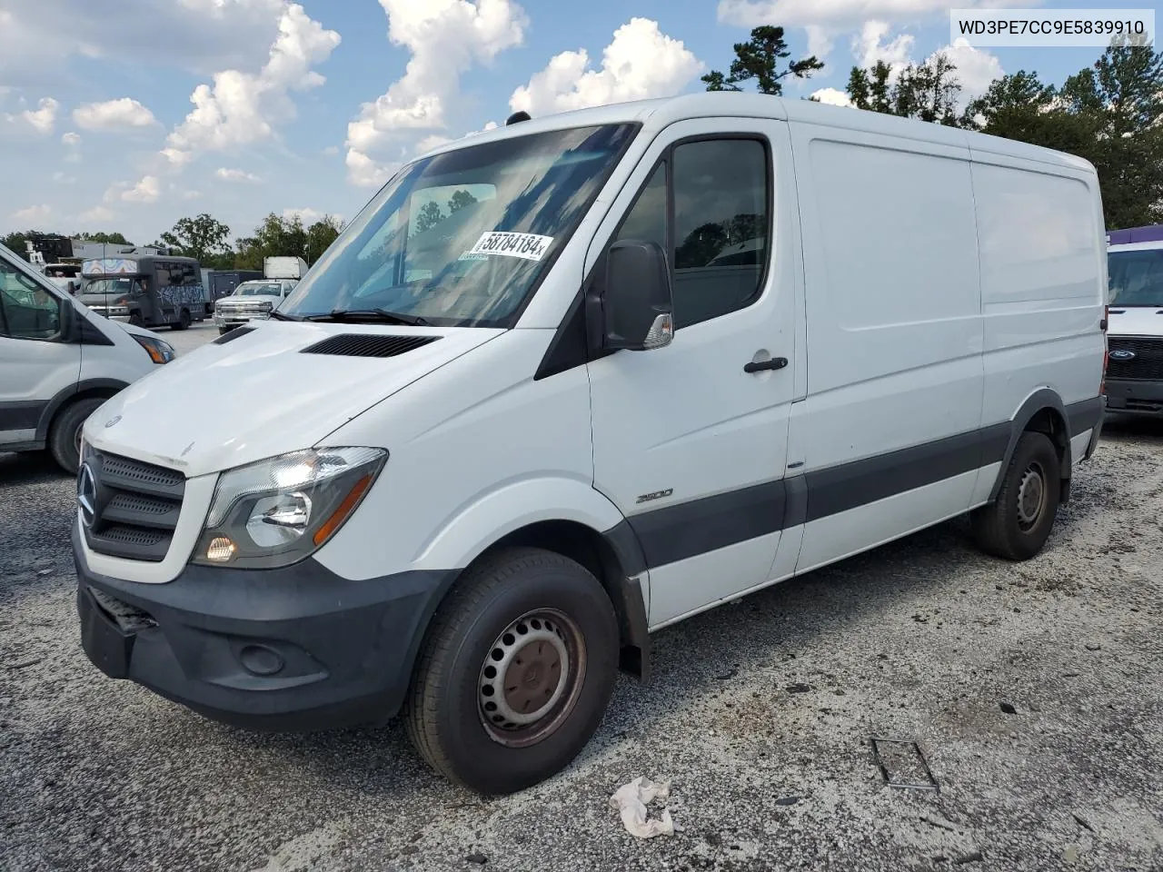 2014 Mercedes-Benz Sprinter 2500 VIN: WD3PE7CC9E5839910 Lot: 58784184