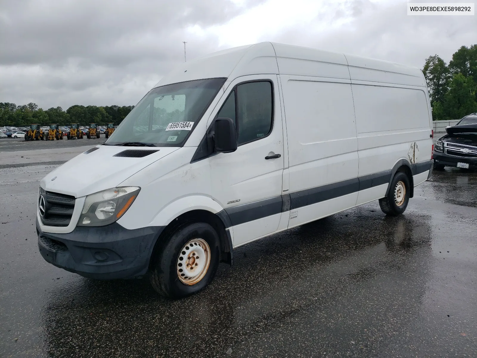 2014 Mercedes-Benz Sprinter 2500 VIN: WD3PE8DEXE5898292 Lot: 65951584