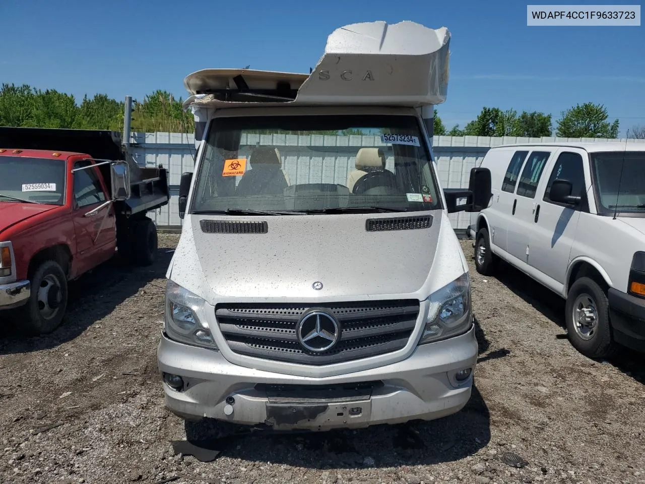 2015 Mercedes-Benz Sprinter 3500 VIN: WDAPF4CC1F9633723 Lot: 52573234