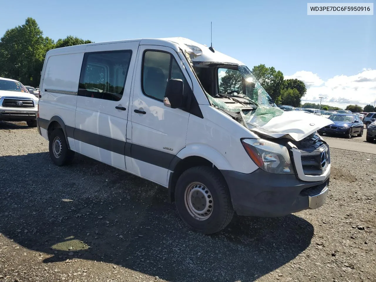 2015 Mercedes-Benz Sprinter 2500 VIN: WD3PE7DC6F5950916 Lot: 61084344