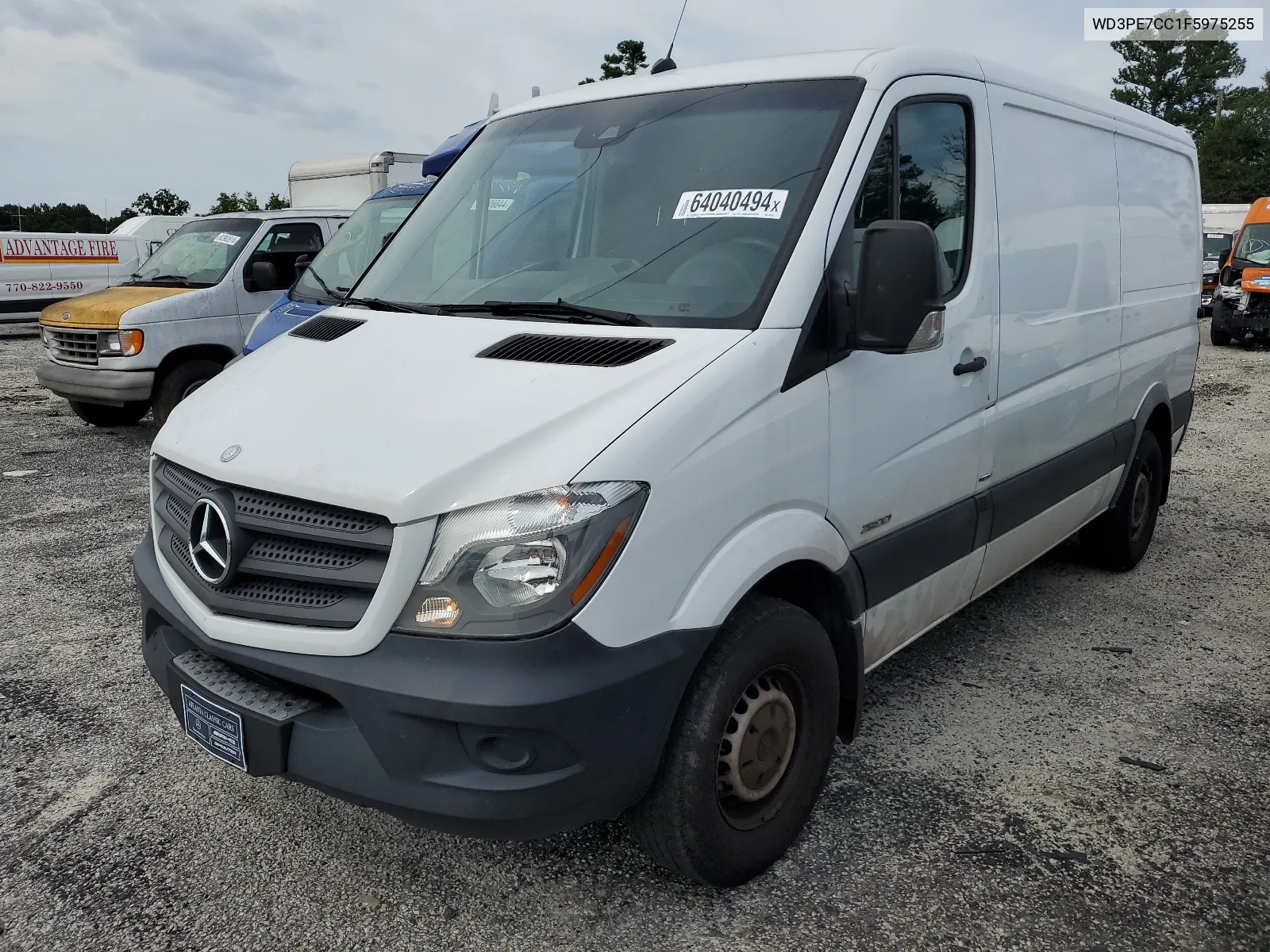 2015 Mercedes-Benz Sprinter 2500 VIN: WD3PE7CC1F5975255 Lot: 64040494