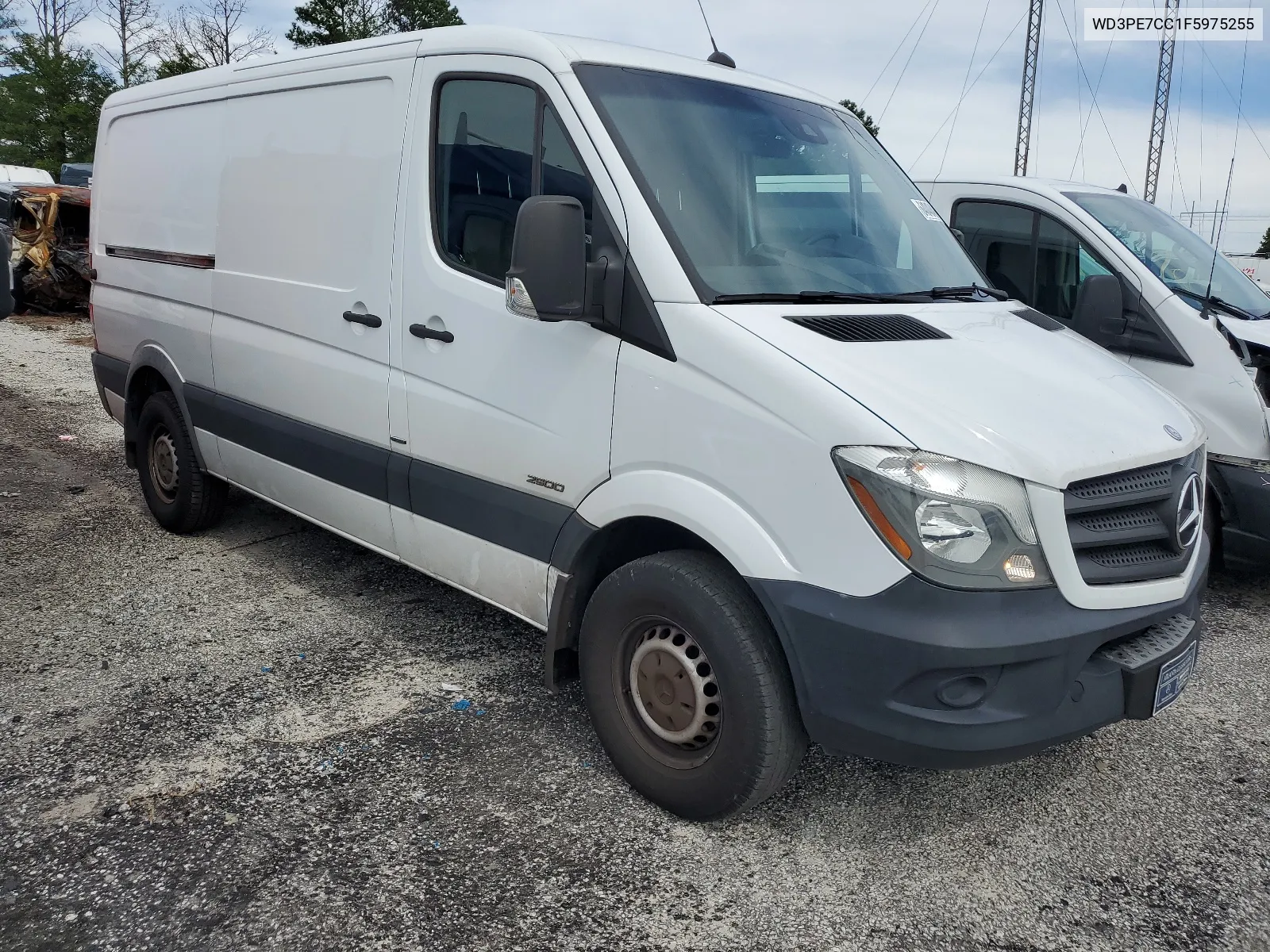 2015 Mercedes-Benz Sprinter 2500 VIN: WD3PE7CC1F5975255 Lot: 64040494