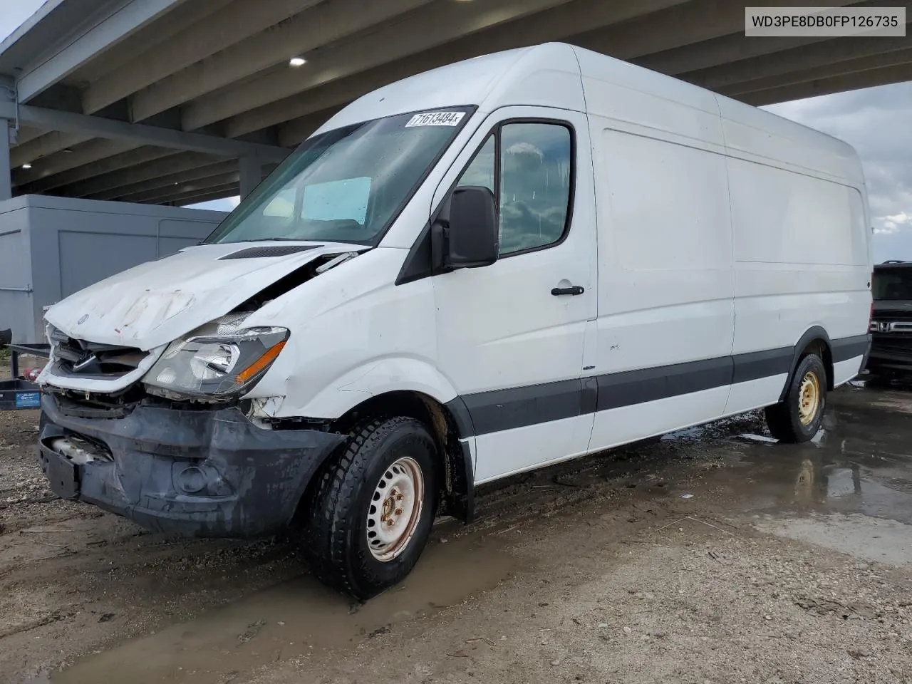 2015 Mercedes-Benz Sprinter 2500 VIN: WD3PE8DB0FP126735 Lot: 71613484