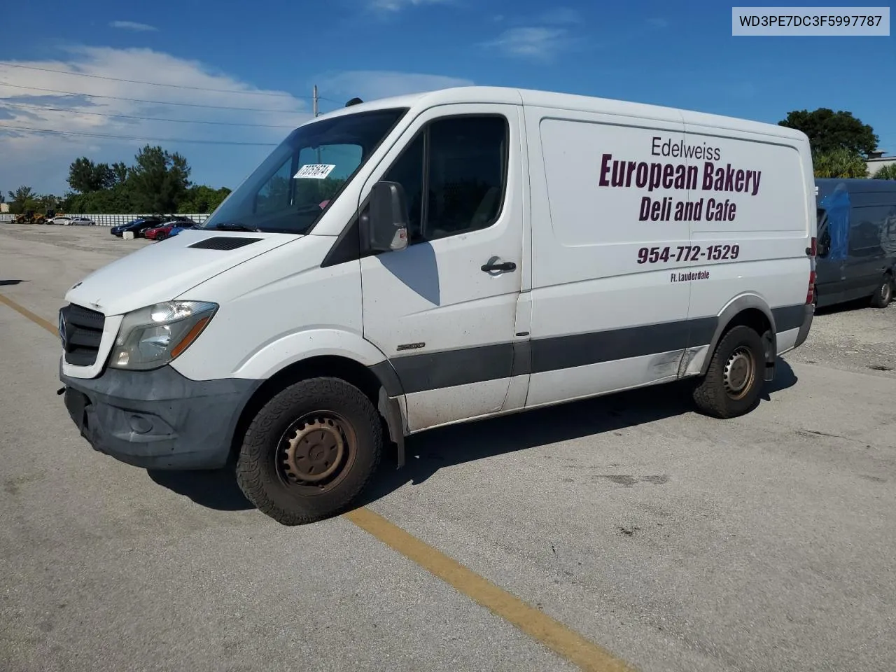 2015 Mercedes-Benz Sprinter 2500 VIN: WD3PE7DC3F5997787 Lot: 73751674