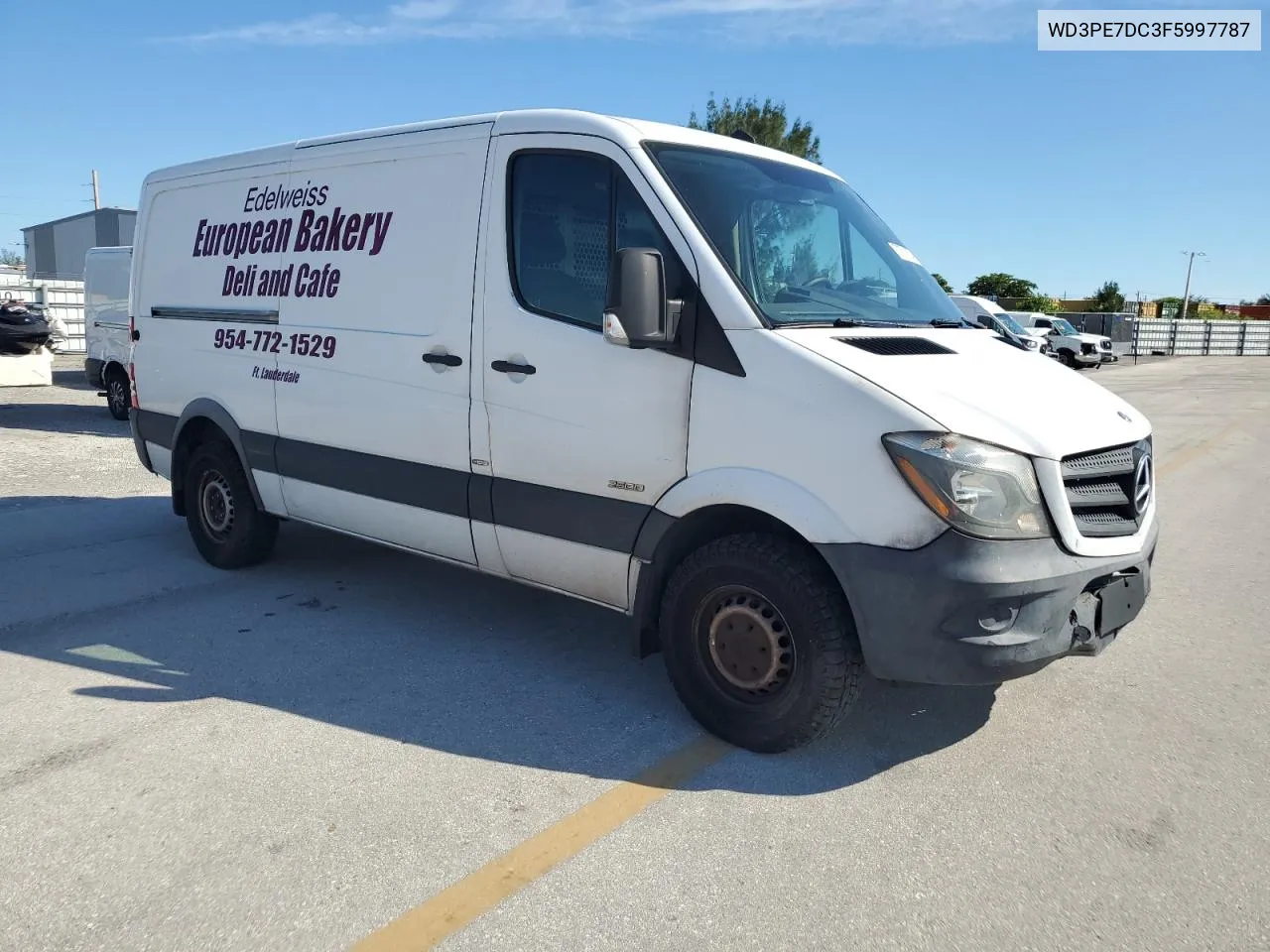 2015 Mercedes-Benz Sprinter 2500 VIN: WD3PE7DC3F5997787 Lot: 73751674