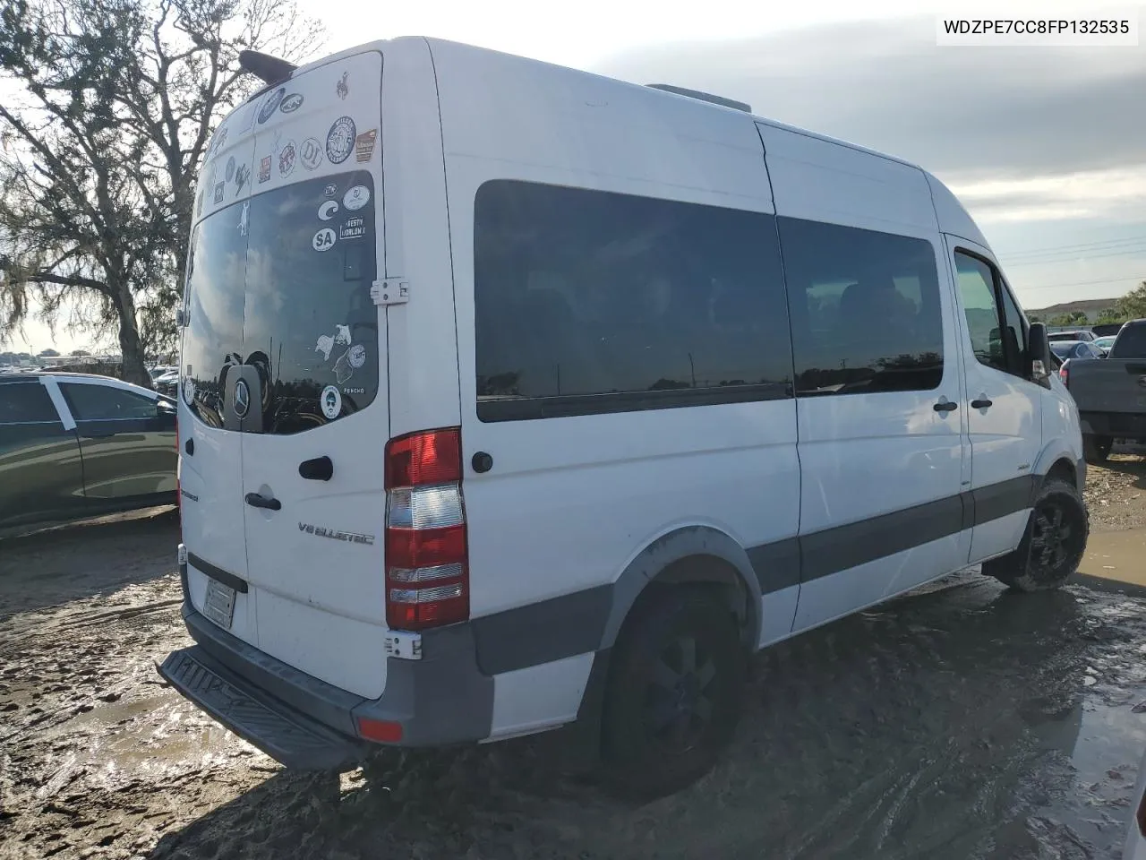 2015 Mercedes-Benz Sprinter 2500 VIN: WDZPE7CC8FP132535 Lot: 74041354