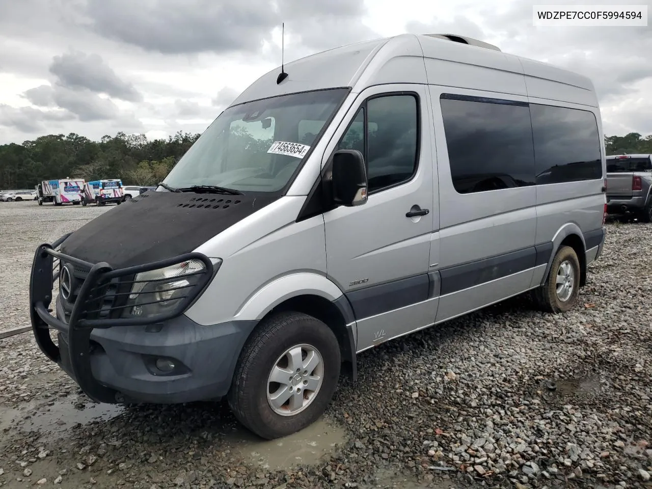 2015 Mercedes-Benz Sprinter 2500 VIN: WDZPE7CC0F5994594 Lot: 74563654