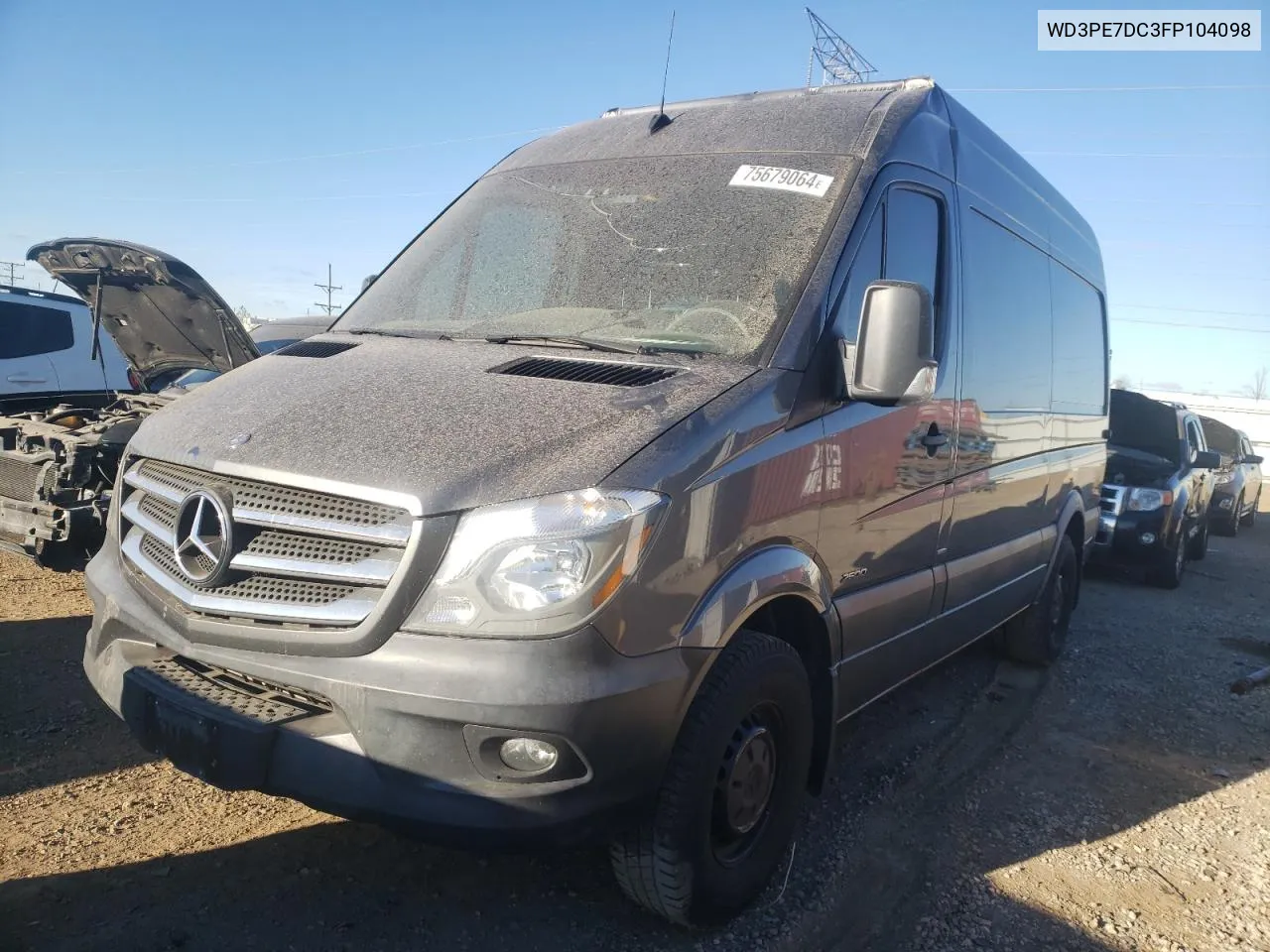 2015 Mercedes-Benz Sprinter 2500 VIN: WD3PE7DC3FP104098 Lot: 75679064