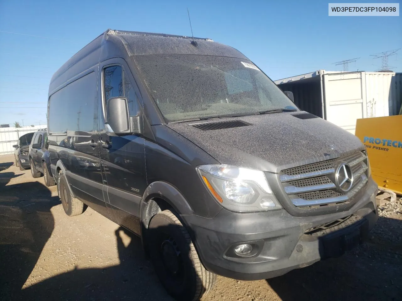 2015 Mercedes-Benz Sprinter 2500 VIN: WD3PE7DC3FP104098 Lot: 75679064