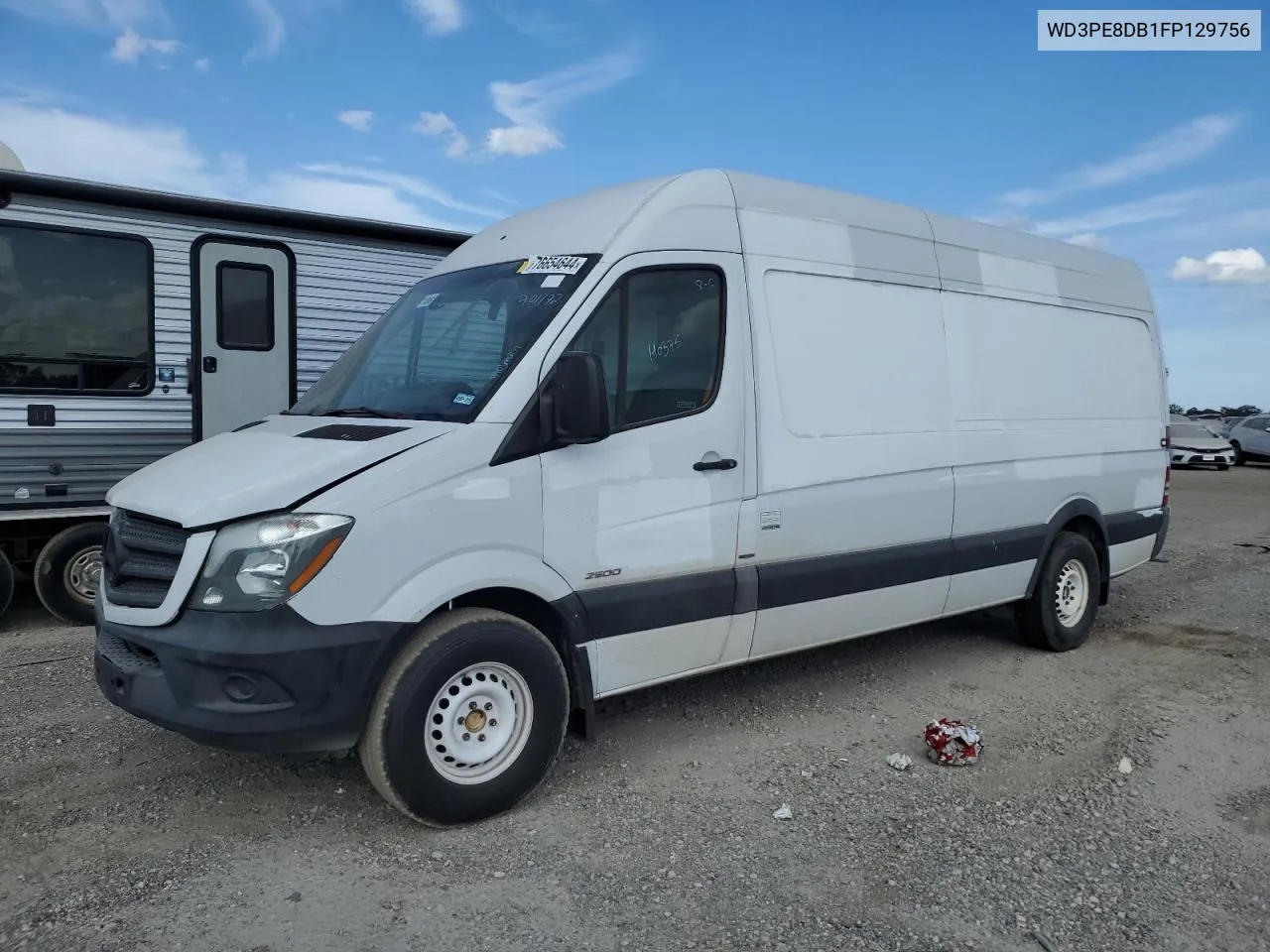 2015 Mercedes-Benz Sprinter 2500 VIN: WD3PE8DB1FP129756 Lot: 76654644