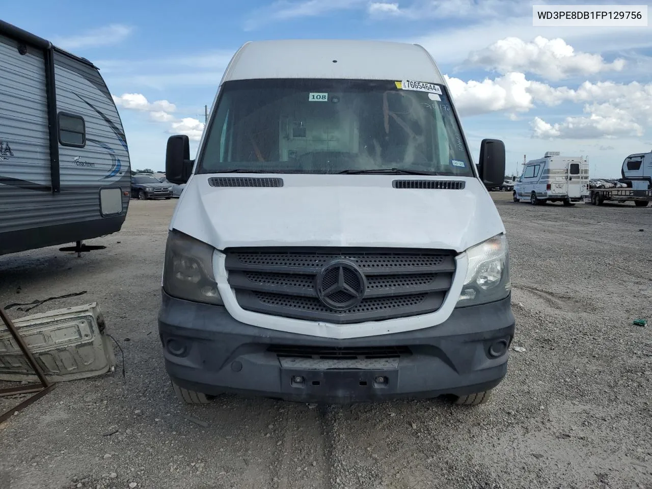 2015 Mercedes-Benz Sprinter 2500 VIN: WD3PE8DB1FP129756 Lot: 76654644