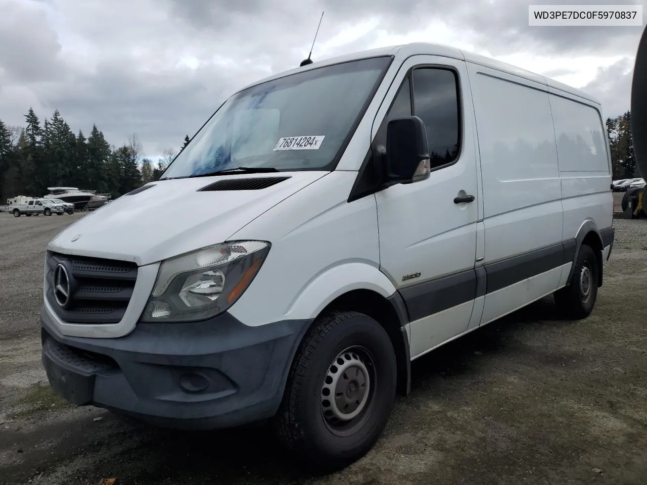 2015 Mercedes-Benz Sprinter 2500 VIN: WD3PE7DC0F5970837 Lot: 76814284