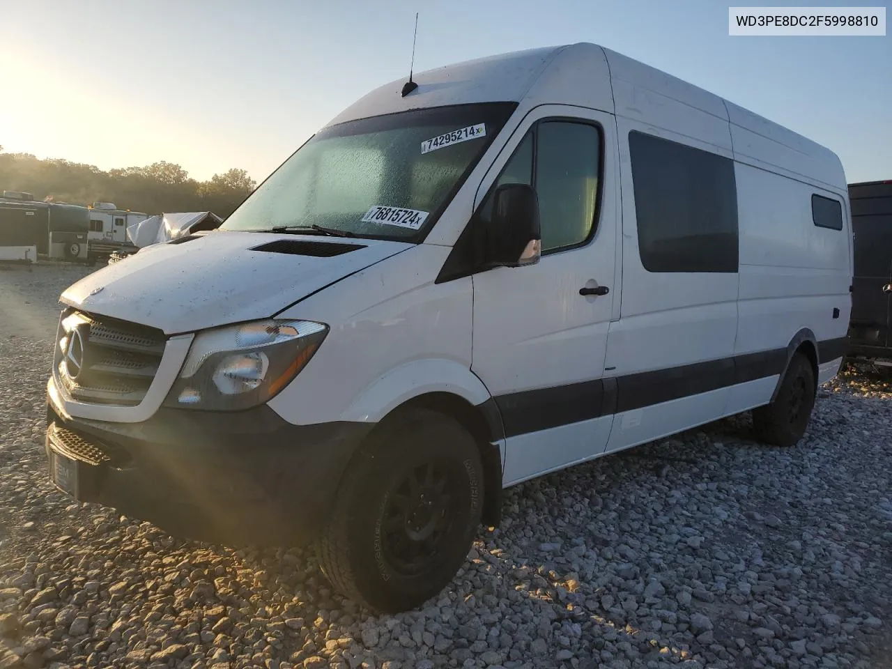 2015 Mercedes-Benz Sprinter 2500 VIN: WD3PE8DC2F5998810 Lot: 76815724